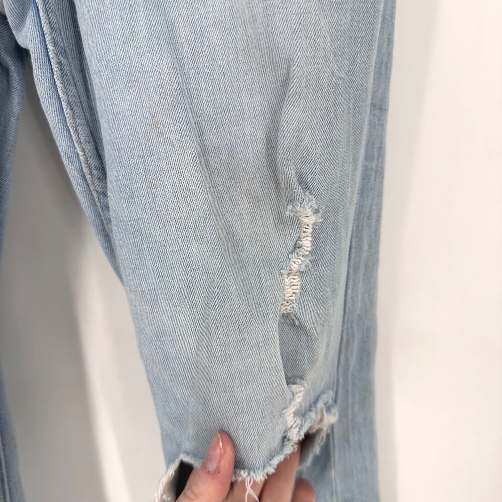 Abercrombie & Fitch Ultra High Rise Ankle Straight Jeans Distressed Size 25 - Picture 7 of 12